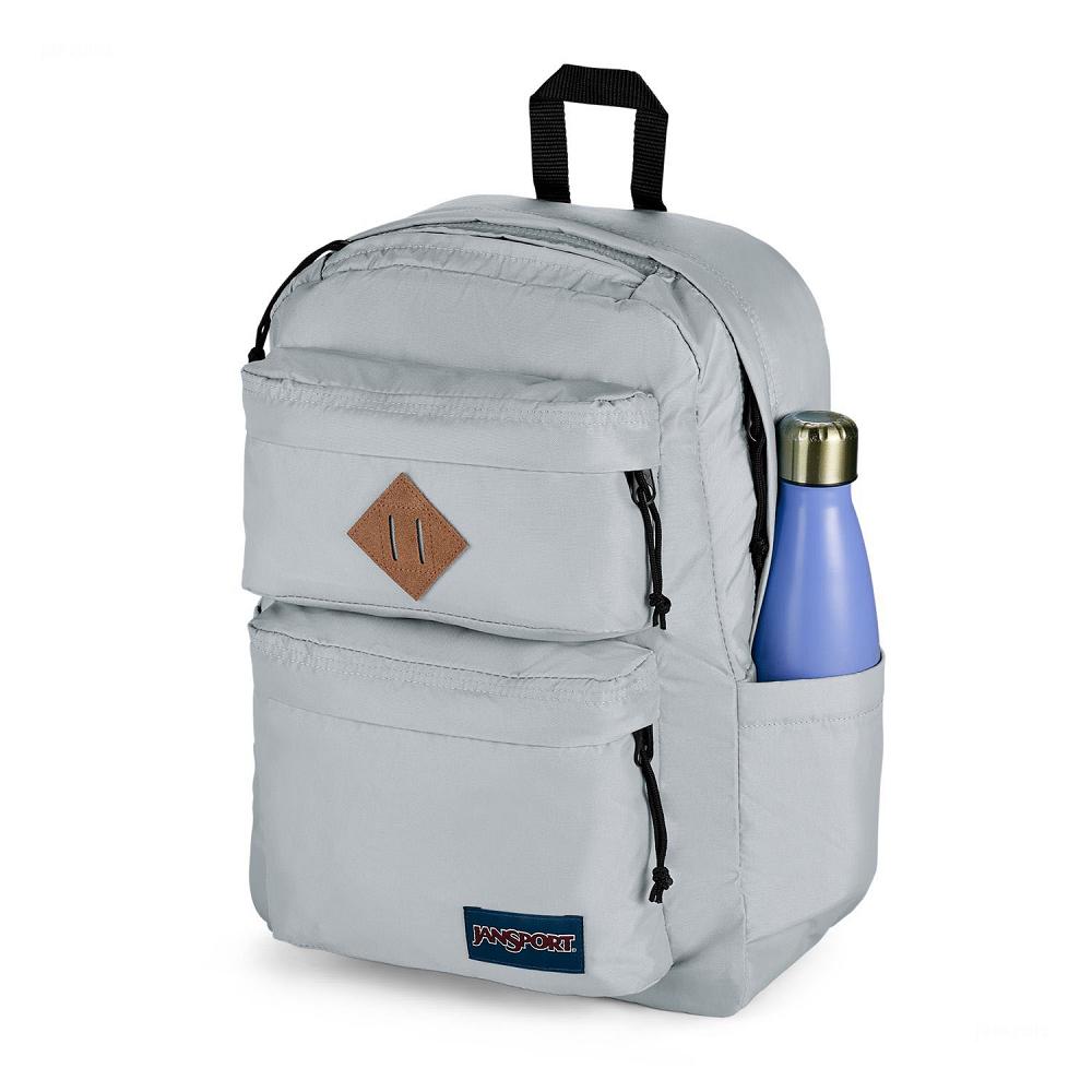 Sac à Dos Scolaire JanSport Double Break Grise | BBK-07984257